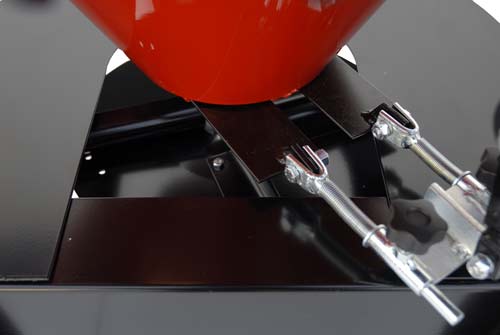 Dual rear roller mounting position, inside or outside the cutting chamber